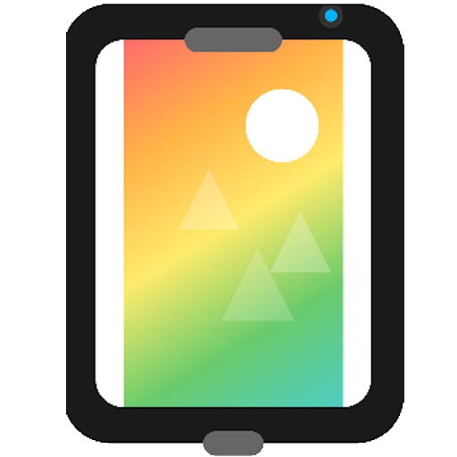 Black Screen Mobile App Icon